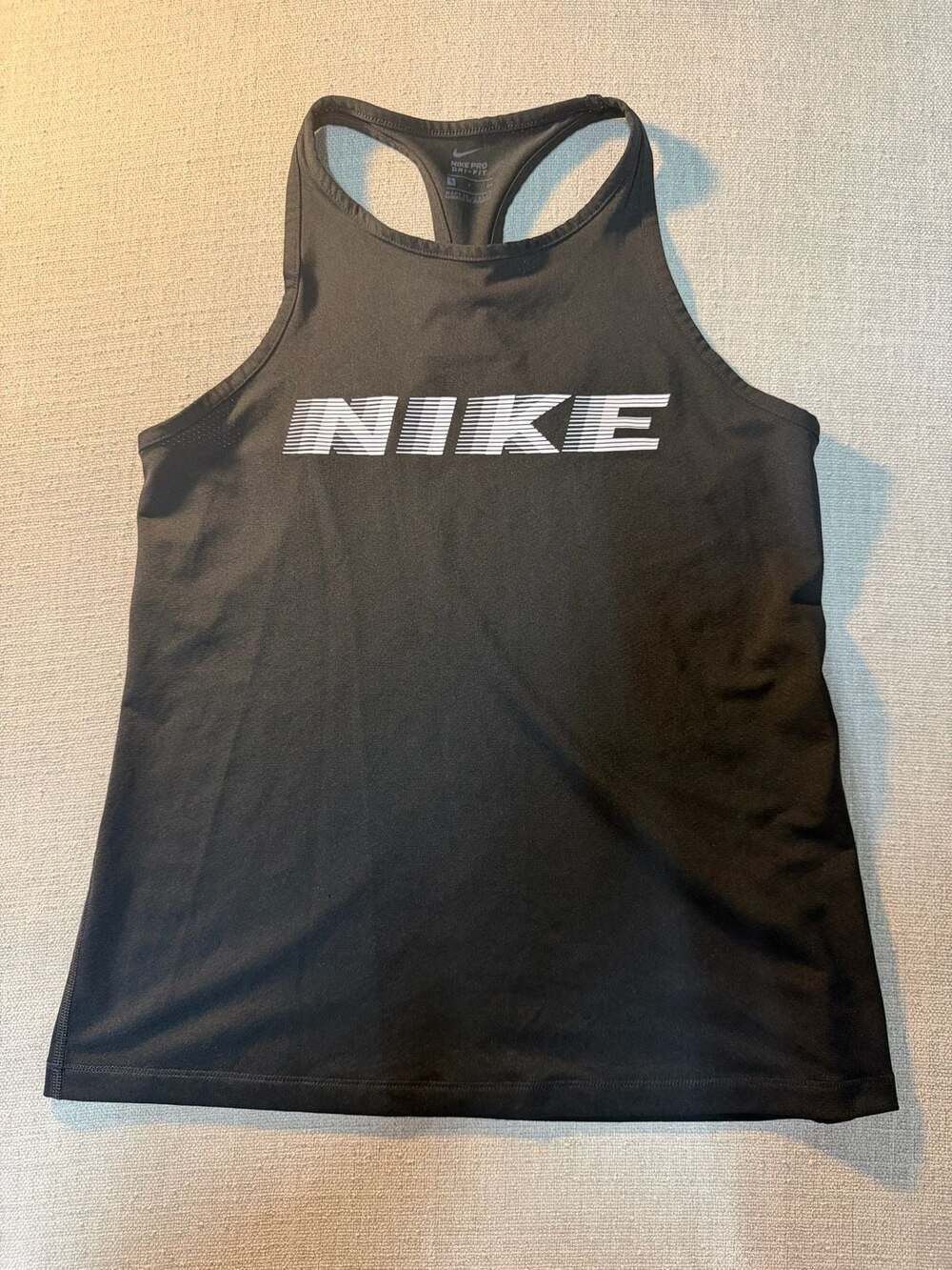 Nike Pro Dri-FIT Women's Black Racerback Athletic Tank Top